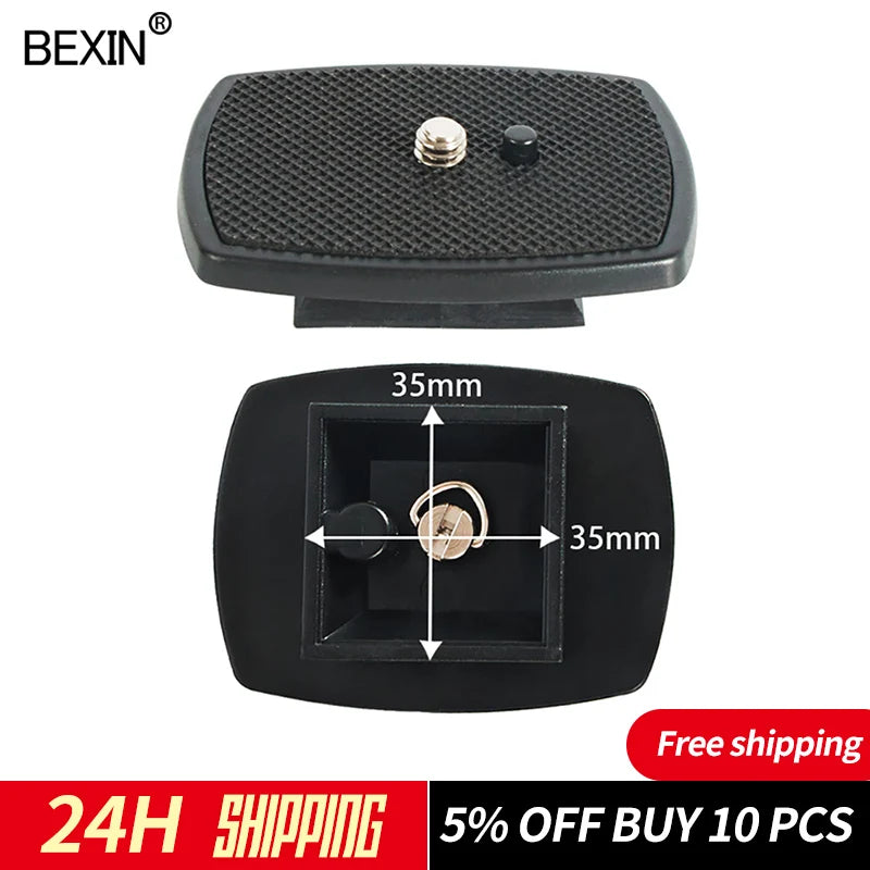 BEXIN small tripod plate quick release plate dslr stand mount plate camera plate for Yunteng vct668 st666 690 dslr camera tripod