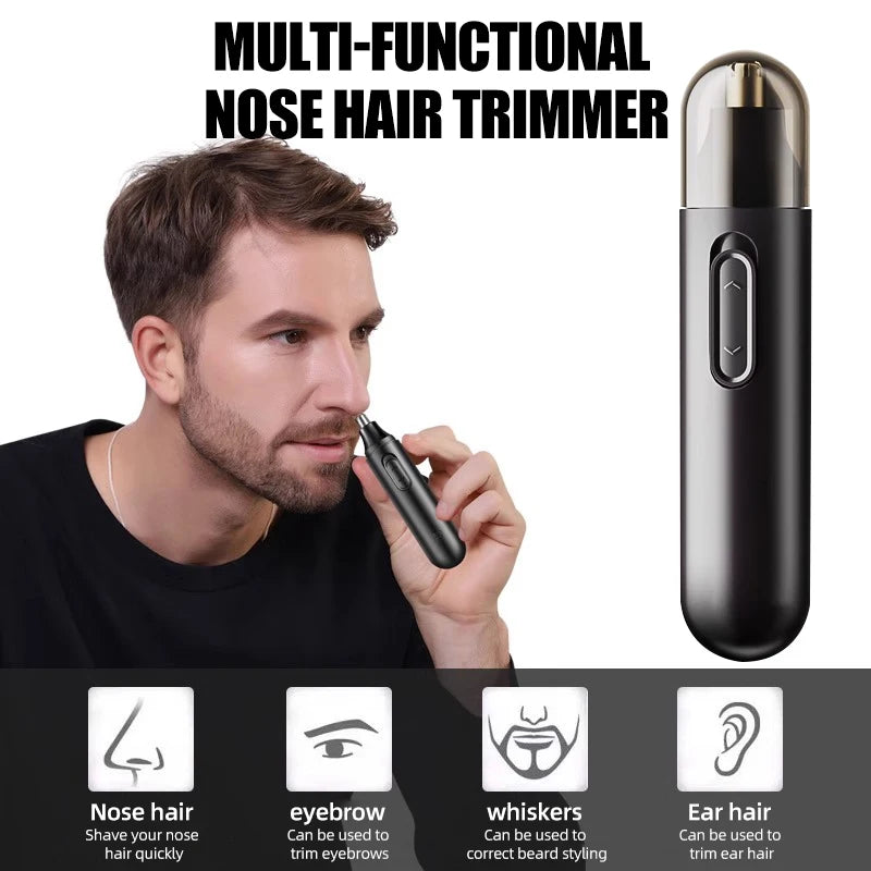 Electric nose hair trimmer is simple, atmospheric, and easy to store, suitable for carrying around during travel