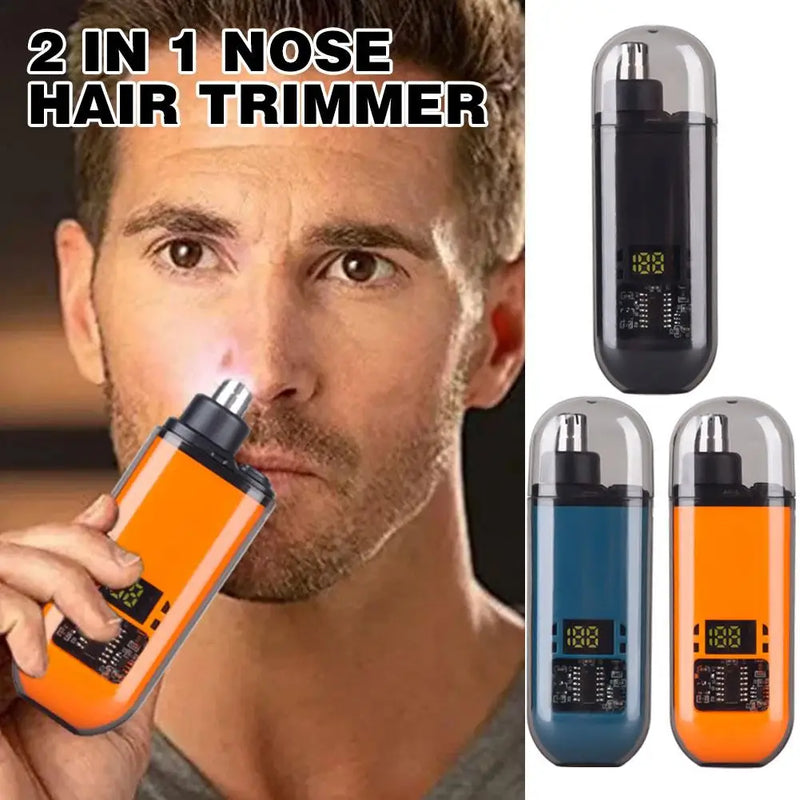 Electric Nose Hair Trimmer Implement Shaver Clipper Men Trimer Remover Ear Shaver Eyebrow Razor Man Neck Trimmer Clean Kit W0V2