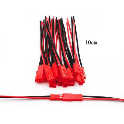 10 Pairs Male Female Connector JST Plug Cable 2 Pin For RC BEC Battery Adapter Helicopter DIY FPV Drone Quadcopter