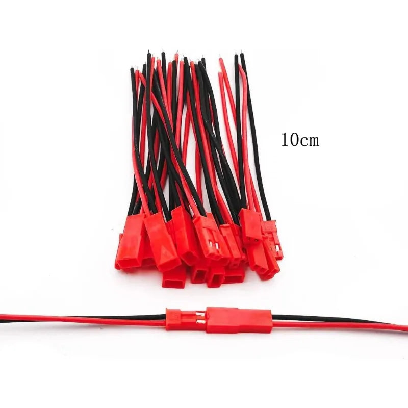 10 Pairs Male Female Connector JST Plug Cable 2 Pin For RC BEC Battery Adapter Helicopter DIY FPV Drone Quadcopter