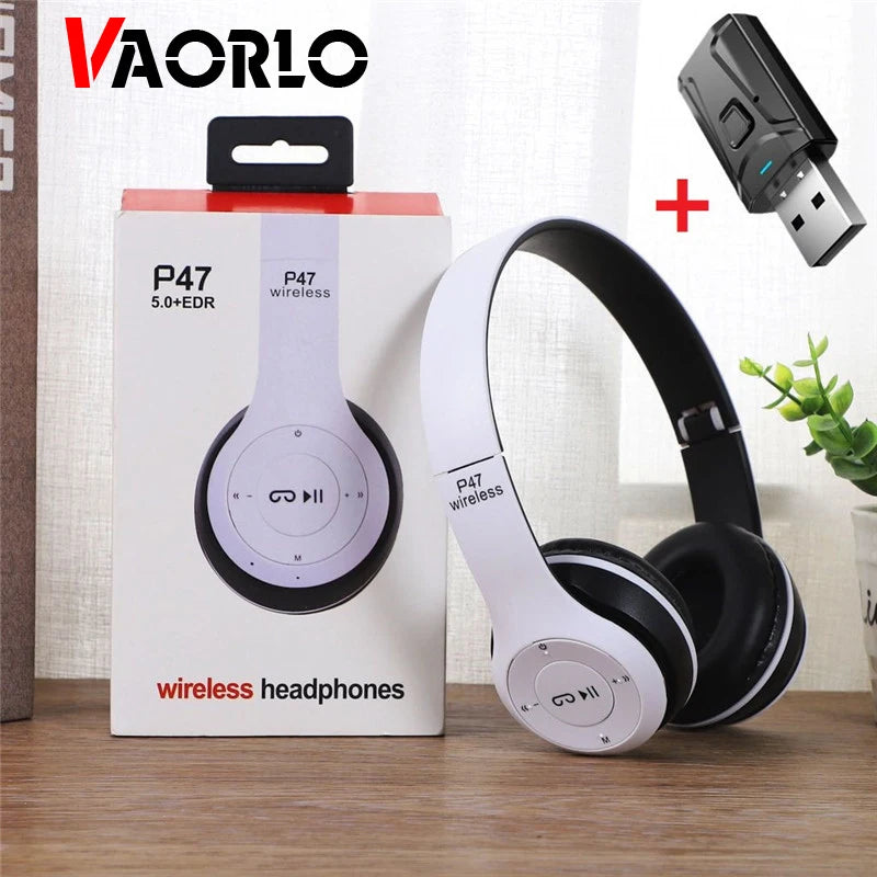 Bluetooth 5.0 Wireless Headphones Foldable HIFI Stereo Bass headphone Kids Girls Helmet Gift With Mic for Mobile TV Gaming