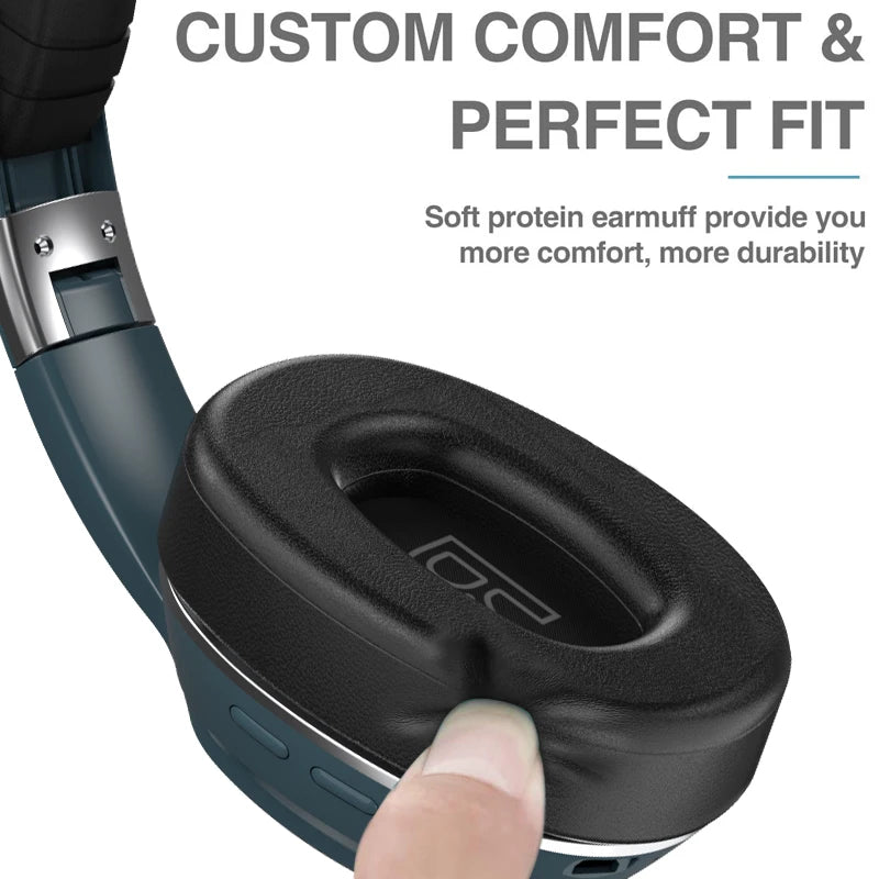 Foldable Wireless Headset VJ320 5.0 Headphones FM Radio Player Sports Stereo Support TF Card Gaming Earphone Mic Deep Bass