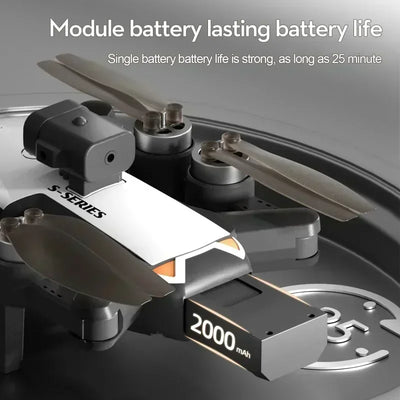 S2S Outdoor Drone 8K HD Dual Camera Brushless Motor Obstacle Avoidance Dron RC Helicopter Foldable Quadcopter Toy For Xiaomi