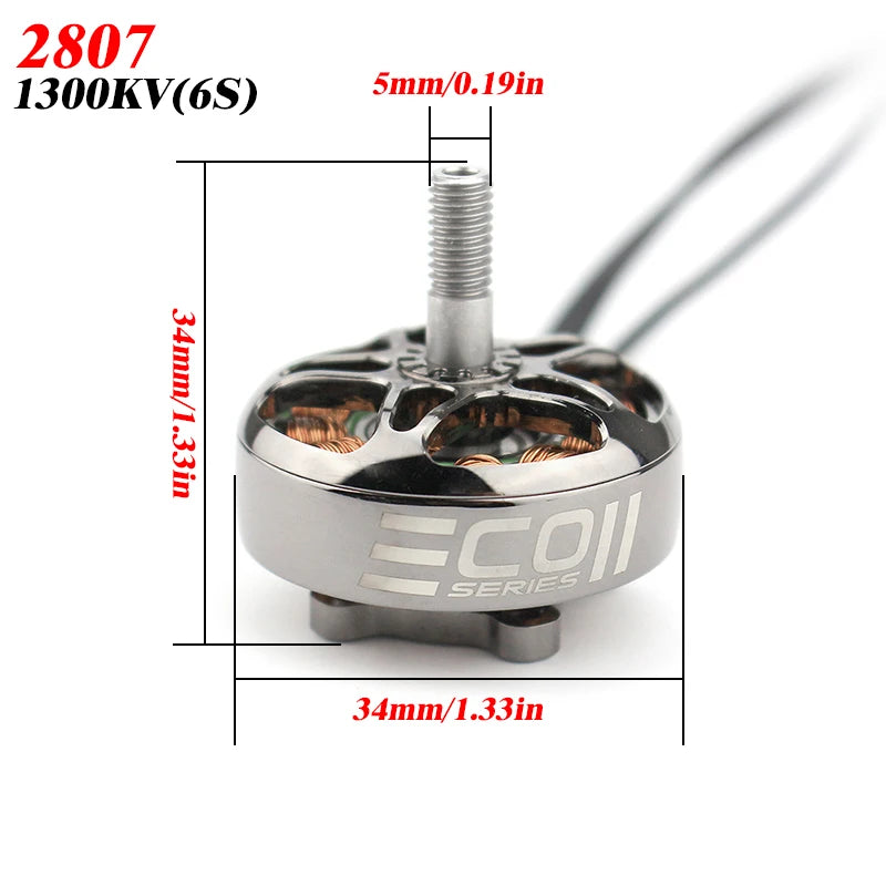 4PCS/Lot FPV Drones DIY Parts X2807 2807 1300KV 4S-6S Brushless Motor For Mark4 FPV Freestyle 7inch Long Range LR7 RC Quadcopter