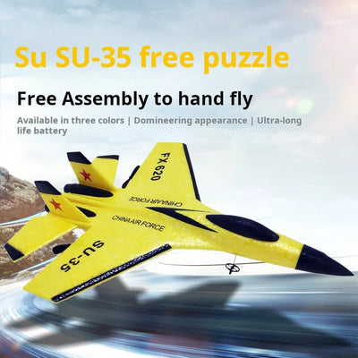 FX620 RC Plane Drone SU35 2.4G Fixed Wing Fighter Electric Toys Airplane Glider EPP Foam Toys Kids Boys Gift Birthday Present