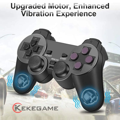 Wireless Controller 2.4G Gamepad Dual Vibration Joystick for PS2 Console Joypad USB PC Game Controle