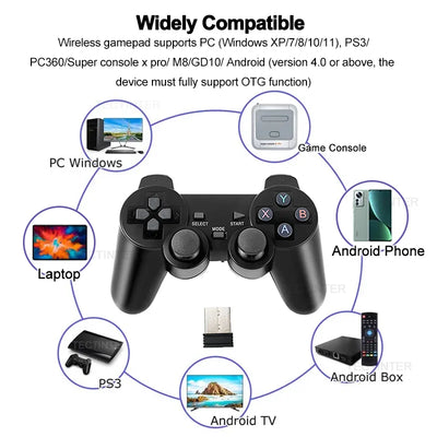 2.4G Wireless Game Controller For PS3 Remote Gamepad Joystick For Android Phone/TV Box/M8/GD10 Controle for PC/ Super Console X