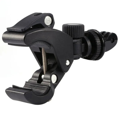 GloryStar Black Bike Bicycle Motorcycle Handlebar Handle Clamp Bar Camera Mount Tripod Adapter For Gopro Hero 1 2 3 3+ 4